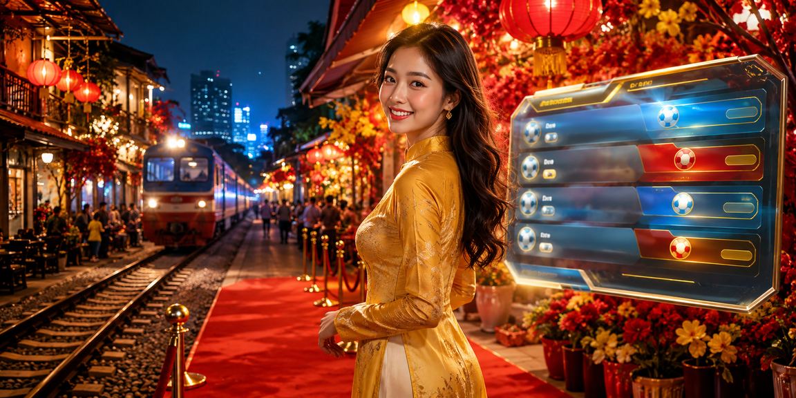Phụ nữ Hà Nội mặc áo dài tham gia cá cược và giải trí tại sự kiện thể thao